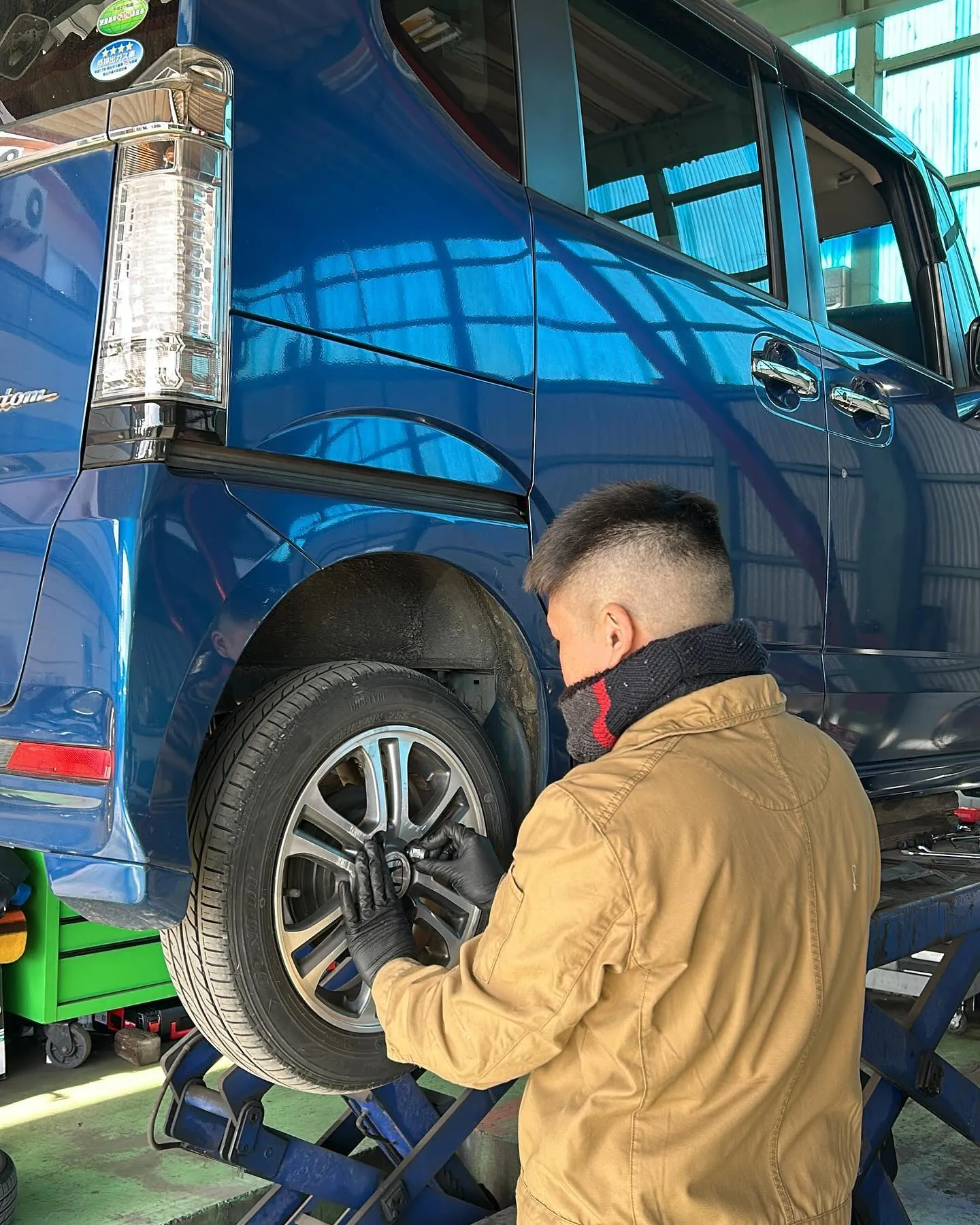 #車検 #車検整備 #スタッドレスタイヤ交換 #バッテリー交...